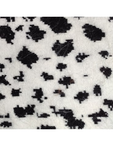 Black & White Spot Super Luxury Faux Fur Fabric