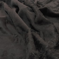 Black Standard Short Pile Faux Fur Fabric