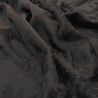 Black Standard Short Pile Faux Fur Fabric