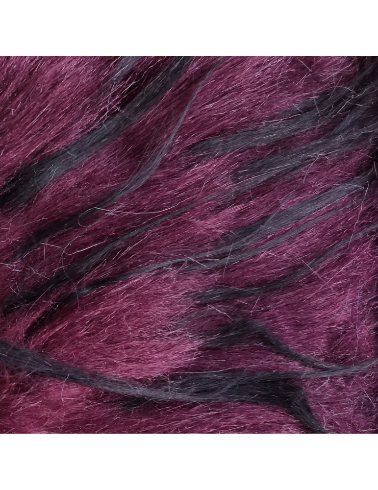 Purple Black Fleck Super Luxury Faux Fur Fabric