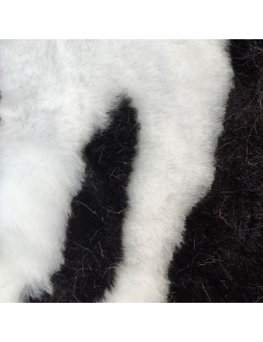 Black & White Super Luxury Faux Fur Fabric