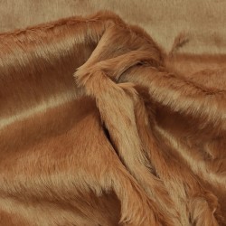 Chestnut Standard Short Pile Faux Fur Fabric