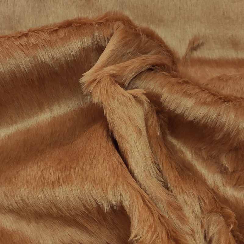 Chestnut Standard Short Pile Faux Fur Fabric