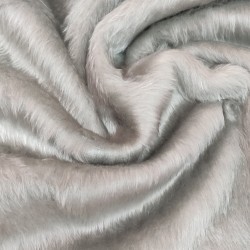 Silver Fox Standard Short Pile Faux Fur Fabric