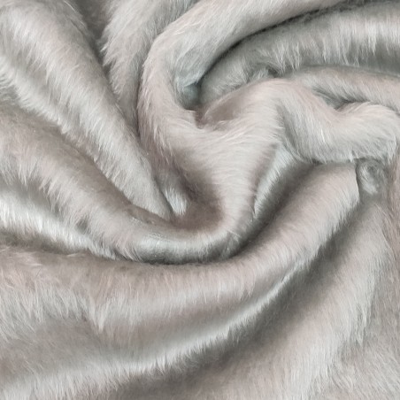 Silver Fox Standard Short Pile Faux Fur Fabric