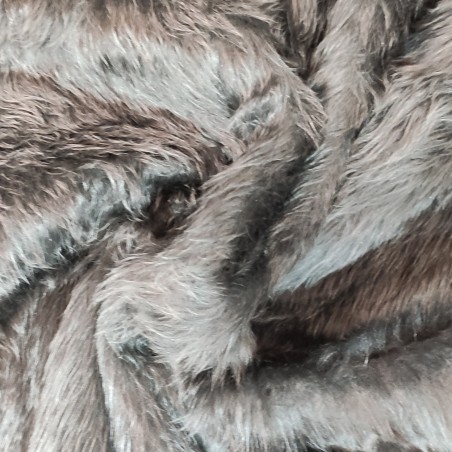 Dark Grey Standard Short Pile Faux Fur Fabric
