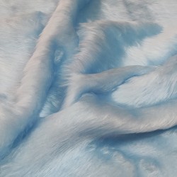 Baby Blue Standard Short Pile Faux Fur Fabric