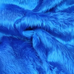 Cobalt Standard Short Pile Faux Fur Fabric