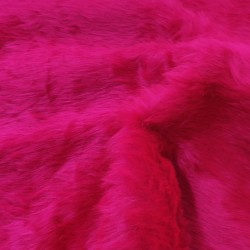 Magenta Standard Short Pile Faux Fur Fabric