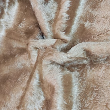 Camel Premium Short Pile Faux Fur Fabric