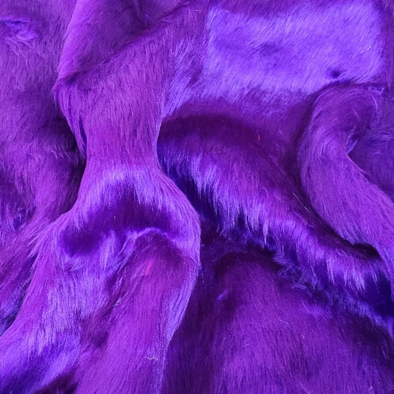 Purple Premium Short Pile Faux Fur Fabric