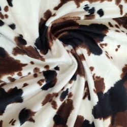 Buffalo Soft Animal Print Velboa Faux Fur Fabric