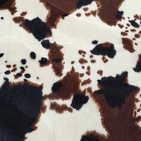Buffalo Soft Animal Print Velboa Faux Fur Fabric