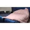 Baby Pink Long Hair 2 Inch With Baby Pink Suede Lining High Quality Super Deluxe Throw