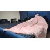 Baby Pink Long Hair 2 Inch With Baby Pink Suede Lining High Quality Super Deluxe Throw