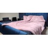 Cherry Striped Faux Fur With Cream Patterned Lining High Quality Super Deluxe Throw